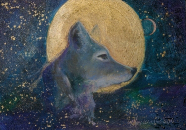 Coyote Moon - 5" X 7" - SOLD